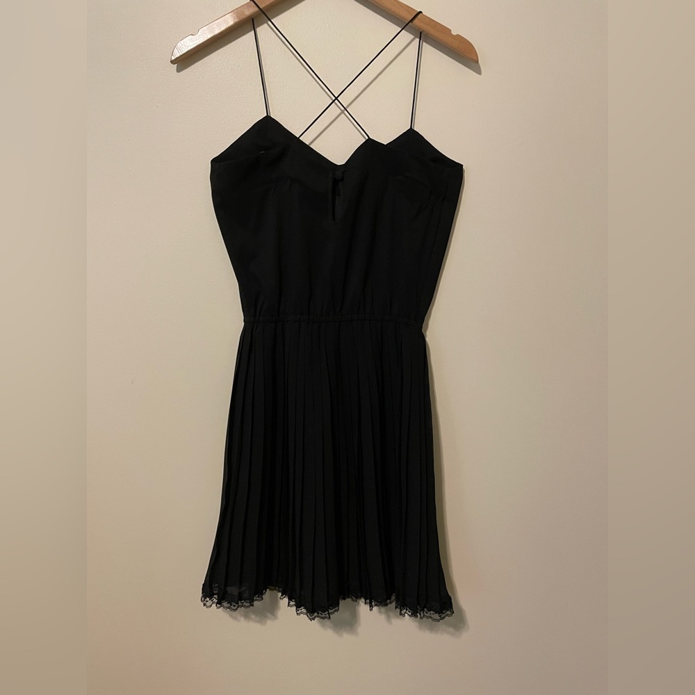 Victoria’s Secret Little Black Dress with Beaded Detail and Criss Cross Back